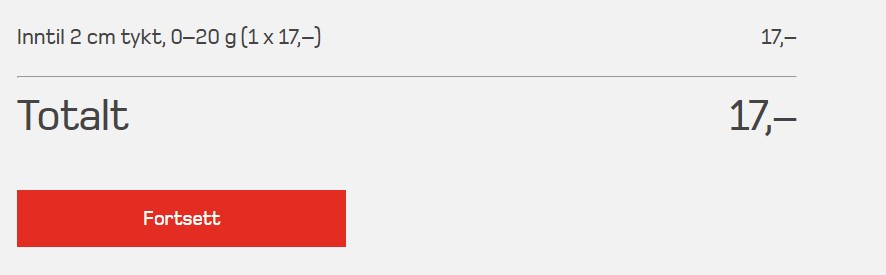 Total pris digitale frimerker