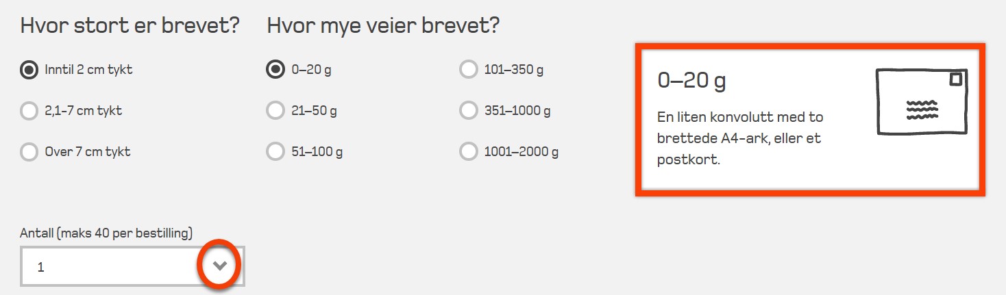 Velg Tykkelse og vekt