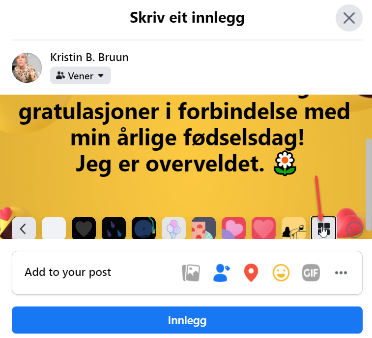 Juhu, farger og fjes!