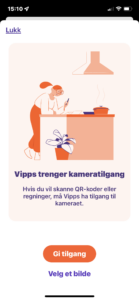 Skjermbilde fra Vipps