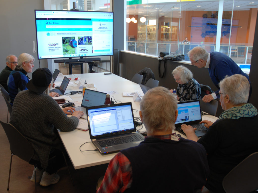 Bilde fra datastuen i Drammen