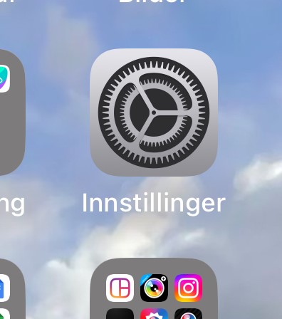 Skjermbilde innstillinger