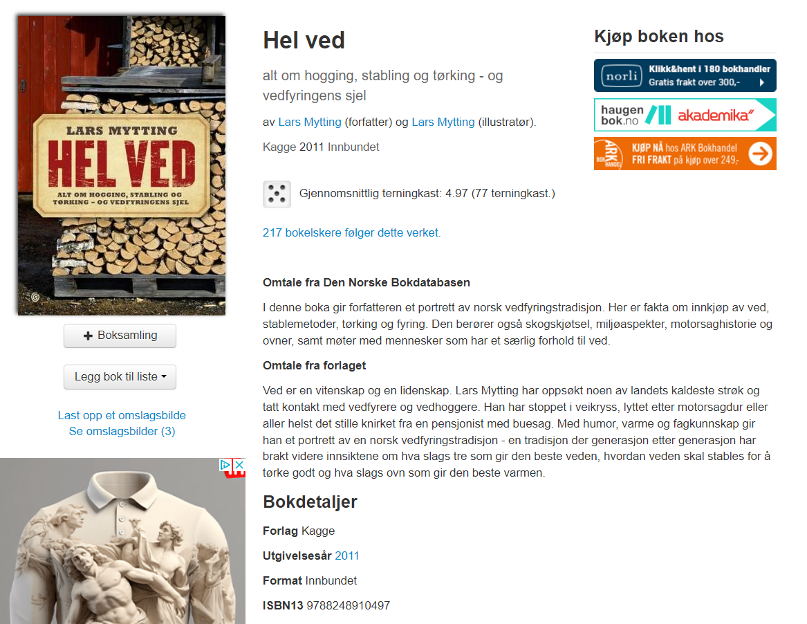 Detaljer om "Hel ved"