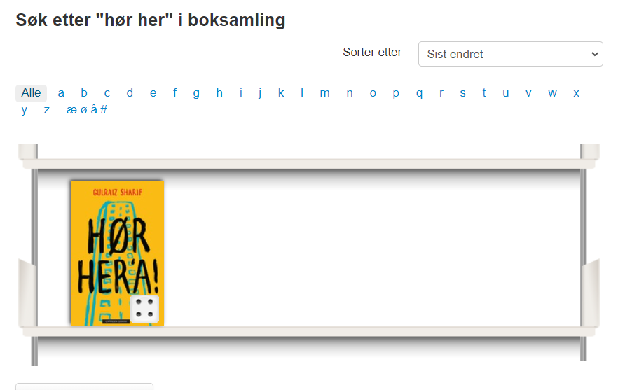 Søk etter "hør her" i din boksamling