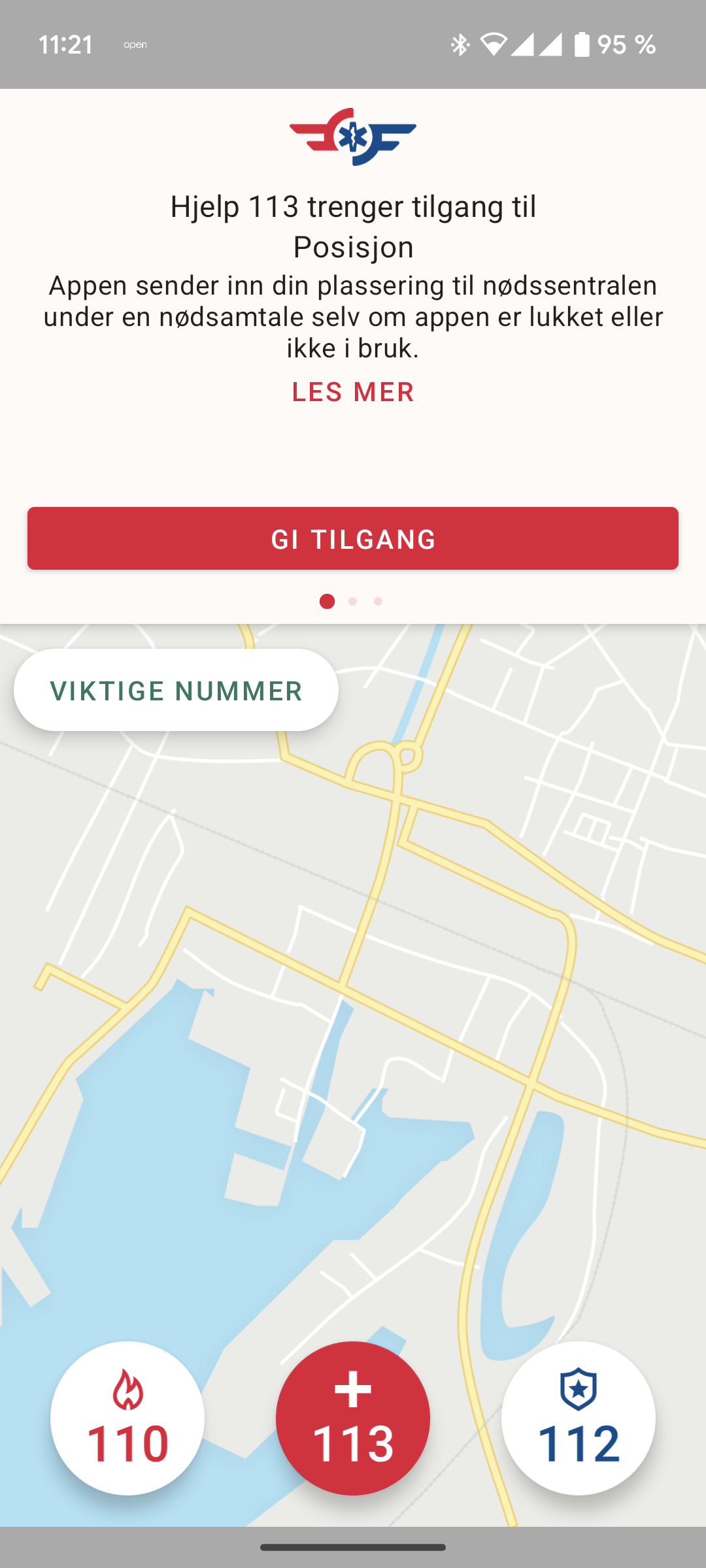 Gi appen tilgang til din posisjon
