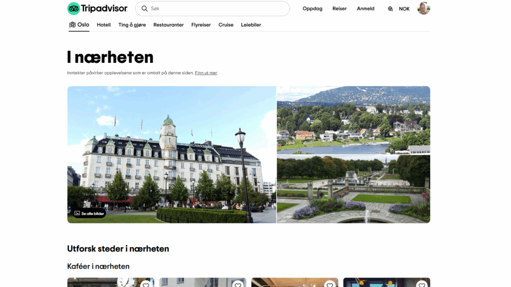 Skjermbilde av Tripadvisor